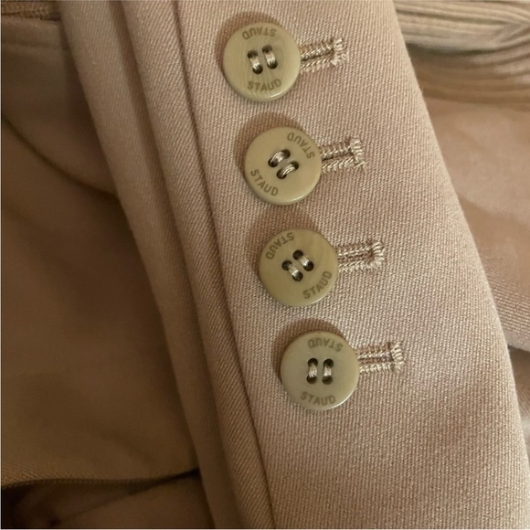 STAUD Mott Dress Camel.Incredible design,combining a dress,jacket and a sweater. - Picture 9 of 12